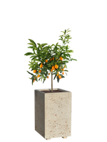 Vaso Alto modello Linea da cm. 50x50xh.80 - Effetto Travertino - Notaro Manufatti