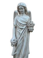 Angelo con Fiori Anticato Beige - Notaro Manufatti