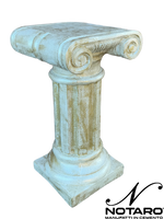 Colonna Capitello Arosio Pitturato Bianco madreperla con sfumature dorate - Notaro Manufatti