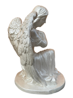 Angelo Maria in Cemento - Dipinto Bianco con l'aggiunta Madreperla - Notaro Manufatti