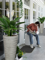 Vaso Onda Tondo Anticato Beige - Notaro Manufatti