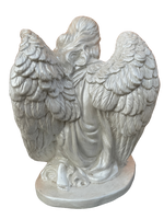 Angelo Maria in Cemento - Dipinto Bianco con l'aggiunta Madreperla - Notaro Manufatti