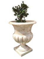 Vaso Ciano Gigante Anticato Marrone - Notaro Manufatti