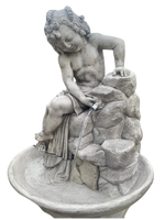 Fontana Ekinops con Base Vinci Anticata Grigia - Notaro Manufatti