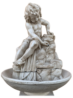 Fontana Ekinops con base Vinci Anticata Beige - Notaro Manufatti