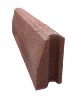 Cordolo Ferri in Cemento per Aiuole e Marciapiedi - Rosso - Notaro Manufatti