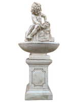 Fontana Ekinops con base Vinci Anticata Beige - Notaro Manufatti