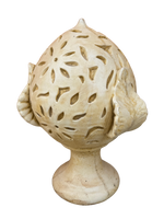 Pigna o Pumo Pugliese con Tre Foglie Anticato Giallo - Notaro Manufatti