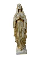 Madonna Lourdes 80 cm Anticata Gialla - Notaro Manufatti