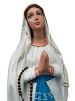 Madonna di Lourdes in Cemento 80 cm – Lavorazione Artigianale a Colori - Notaro Manufatti