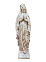Madonna Lourdes 80 cm Anticata Marrone - Notaro Manufatti