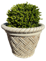 Vaso Renazzo Tondo Grande Anticato Beige - Notaro Manufatti