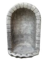 Nicchia o Cupola Modello Conchiglia Anticata Grigia - Notaro Manufatti