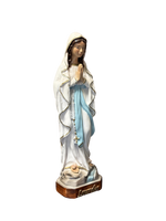Statua della Madonna di Lourdes in Vetroresina – Dipinta a Mano - Notaro Manufatti