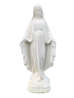 Madonna Immacolata Miracolosa in Cemento H40 - Bianco - Notaro Manufatti
