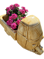 Ape Piaggio Porta Vaso Anticato Giallo - Notaro Manufatti