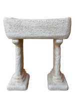 Lavabo Rustico in Cemento Anticato Beige - Stile Artigianale e Resistente - Notaro Manufatti