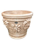 Vaso Leone Gigante Anticato Marrone - Notaro Manufatti