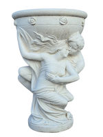 Porta Vaso Amore e Psiche - Bianco - Notaro Manufatti