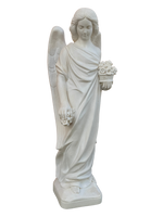 Angelo con Fiori - Bianco - Notaro Manufatti
