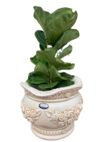 Vaso Sofi' Tondo Anticato Beige - Notaro Manufatti