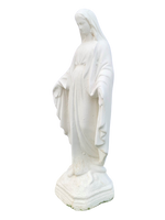 Madonna Immacolata Miracolosa in Cemento H40 - Bianco - Notaro Manufatti