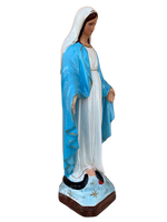 Madonna Immacolata Miracolosa in Cemento H40 - Lavorazione Artigianale a Colori - Notaro Manufatti