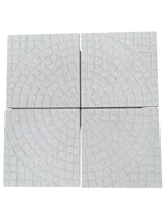 Set di 4 Mattoni per Ombrellone cm. 50x50 - Bianco - Notaro Manufatti