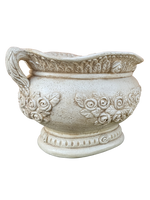 Vaso Sofi' Ovale Anticato Beige - Notaro Manufatti