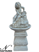 Fontana Ekinops completa di Base Anticata Beige - Notaro Manufatti