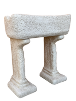 Lavabo Rustico in Cemento Anticato Beige - Stile Artigianale e Resistente - Notaro Manufatti