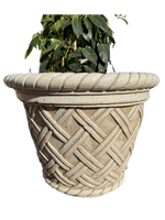 Vaso Renazzo Tondo Grande Anticato Beige - Notaro Manufatti