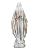 Madonna Immacolata Miracolosa in Cemento H40 Anticata Marrone - Notaro Manufatti