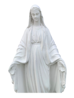 Madonna Immacolata Miracolosa in Cemento H47 - Bianco - Notaro Manufatti