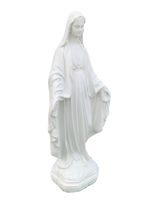 Madonna Immacolata Miracolosa in Cemento H47 - Bianco - Notaro Manufatti