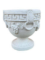 Vaso Bacco In Cemento - Bianco - Notaro Manufatti