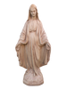 madonna-immacolata-miracolosa-in-cemento-h47-anticata-marrone