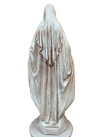 Madonna Immacolata Miracolosa in Cemento H75 Anticata Marrone - Notaro Manufatti