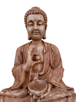 Buddha Gigante Anticato Marrone - Notaro Manufatti