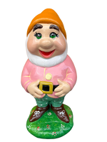 Biancaneve e i Sette Nani – Set Artigianale Grande in Cemento Dipinto a Mano - Notaro Manufatti