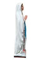 Madonna di Lourdes in Cemento 80 cm – Lavorazione Artigianale a Colori - Notaro Manufatti