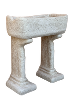 Lavabo Rustico in Cemento Anticato Beige - Stile Artigianale e Resistente - Notaro Manufatti