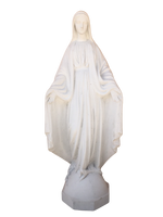 Madonna Immacolata Miracolosa in cemento H75 - Bianco - Notaro Manufatti