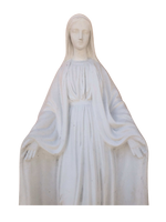Madonna Immacolata Miracolosa in cemento H75 - Bianco - Notaro Manufatti