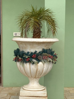 Vaso Ciano Gigante Anticato Beige - Notaro Manufatti