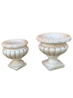 Vaso Ciano Anticato Beige - Notaro Manufatti