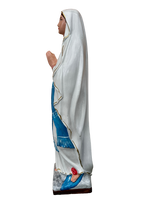 Madonna di Lourdes in Cemento 80 cm – Lavorazione Artigianale a Colori - Notaro Manufatti