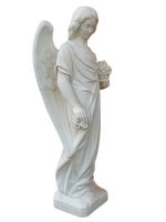 Angelo con Fiori - Bianco - Notaro Manufatti