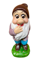 Biancaneve e i Sette Nani – Set Artigianale Grande in Cemento Dipinto a Mano - Notaro Manufatti