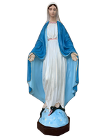 Madonna Immacolata Miracolosa in cemento H75 - Lavorazione Artigianale a Colori - Notaro Manufatti